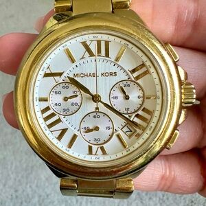 Michael Kors Camille Stainless Steel Gold tone Watch 43mm